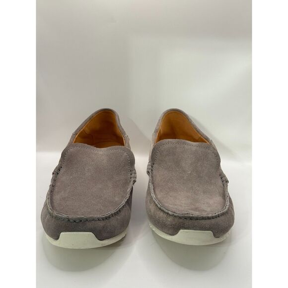 NWT OluKai Kaʻa Grey Suede Leather Loafers Men 12 Island Casual